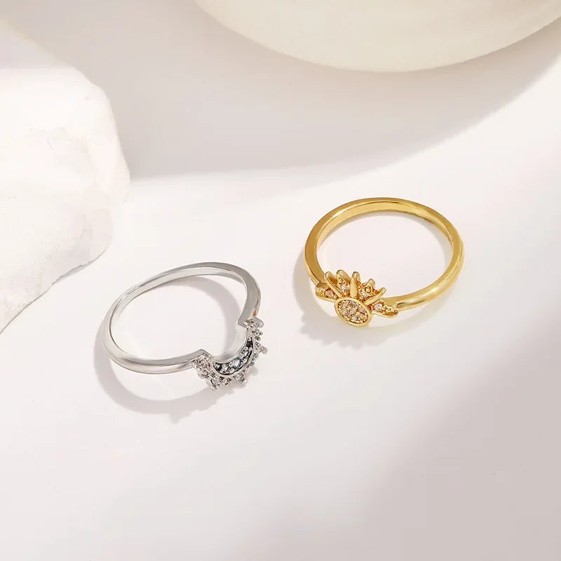 Solis and Luna Celestial Matching Rings