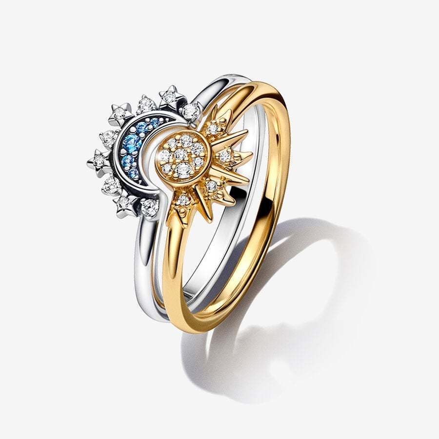 Solis and Luna Celestial Matching Rings