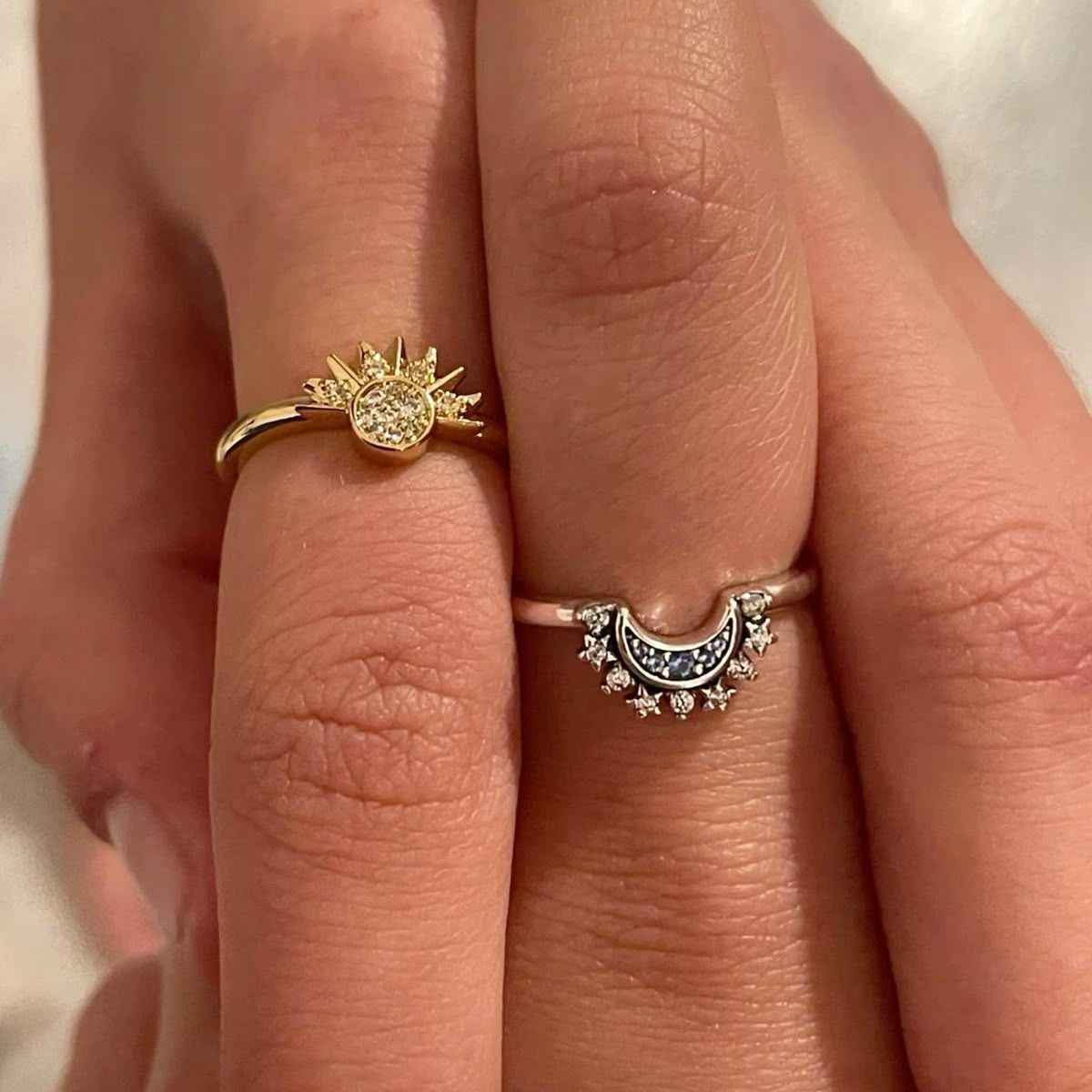 Solis and Luna Celestial Matching Rings
